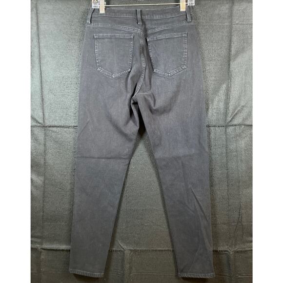 Uniqlo Womens Jeans Black Denim High Rise Ankle Cotton Polyester Blend Stretch 4 - Picture 11 of 13